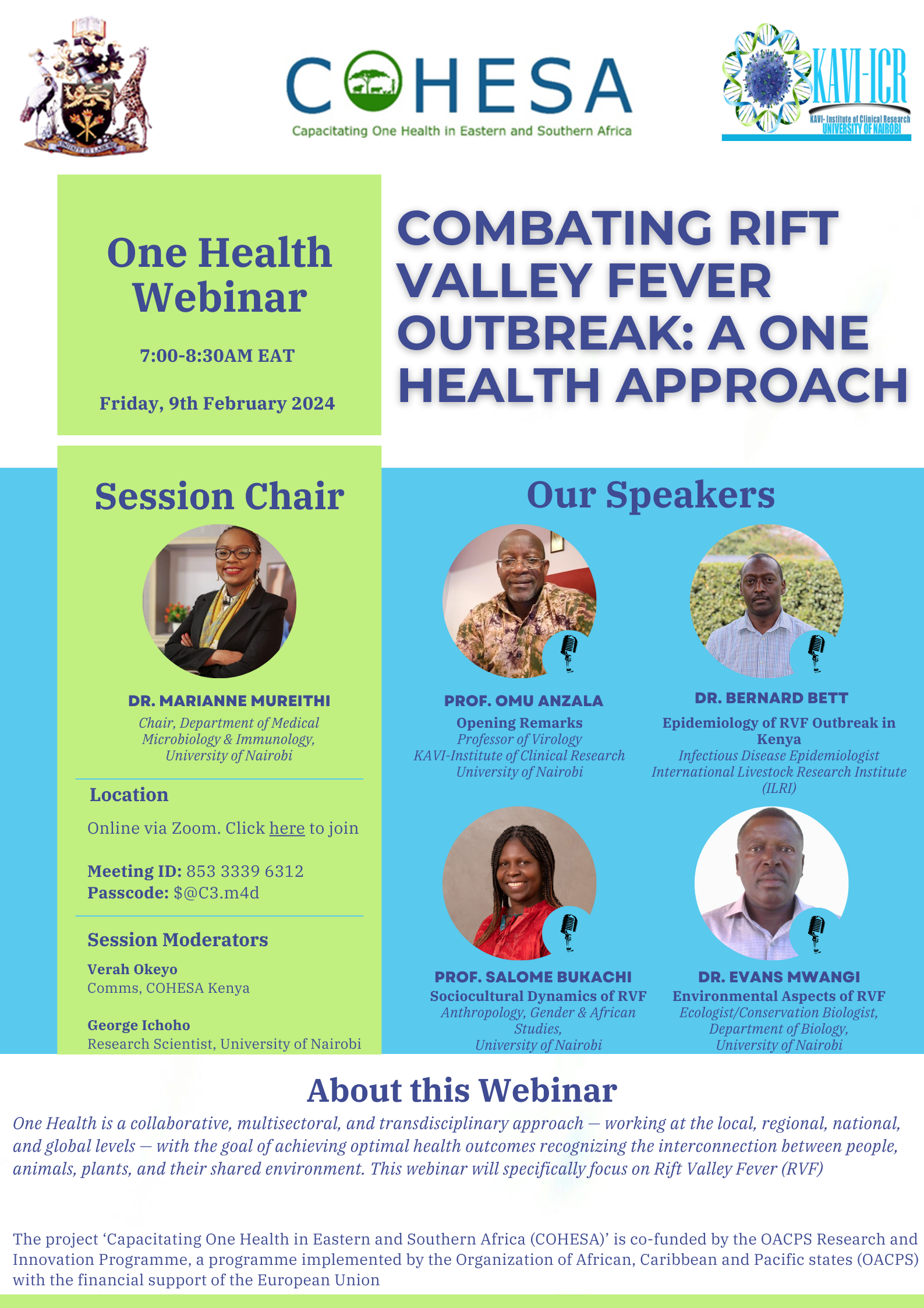 COMBATING RIFT VALLEY FEVER USING THE ONE HEALTH APPROACH: LESSONS FROM ...